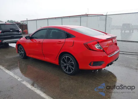 2021 Honda Civic Sport из США, поврежденный, VIN 2HGFC2F89MH547636